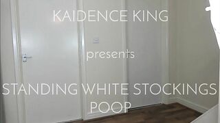 Standing White Stockings Poop Solo