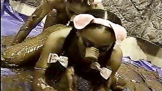 Pig slut covered in shit gets fucked