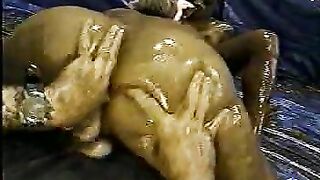 Pig slut covered in shit gets fucked