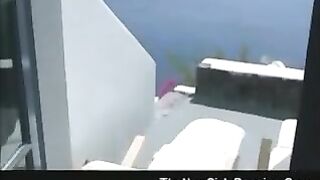 Amateur girl stripteasing and pooping