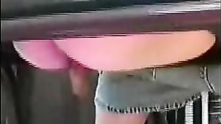 Amazing round ass and pretty shit show