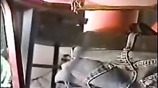 Cute tattooed blonde MILF shitting