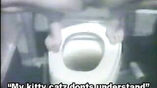 Toilet disaster - Fully drunken slut