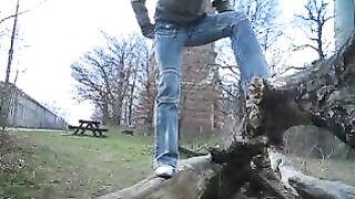 Poop on the big log
