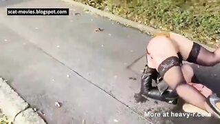 Devil Sophie poops and is peed