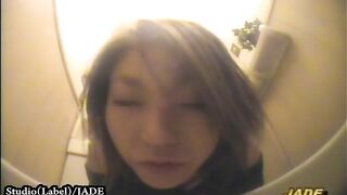 Japanese girls vomit in restroom POV
