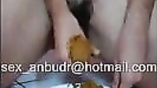 Woman shits and pisses for sex