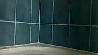Nice round ass lady dropping in the shower for you