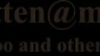 Big poo slow-mo closeup