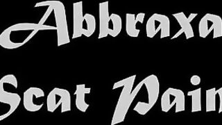 Blonde mature lady with huge boobs smearing shit