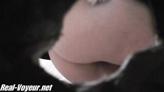Beautiful voyeur scat show