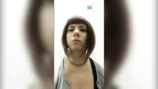 Girl pulls out a shit wad from her ass