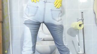 Pissing and pooping while working