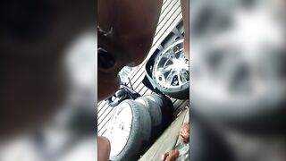 African nerdy slut pooping hot load