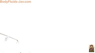 Woman takes a big shit in a public toilet