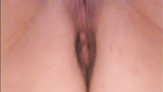 Mature lady masturbating with brush while shitting