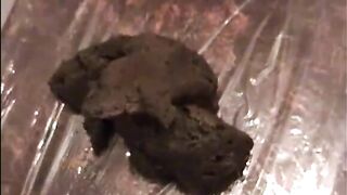 Solo hot female shit in the bathtub