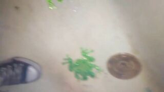 Piss and poop from slutty wife