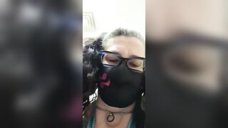 Kinky amateur milf shitting hard closeup