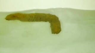 Asian girl shits underwater