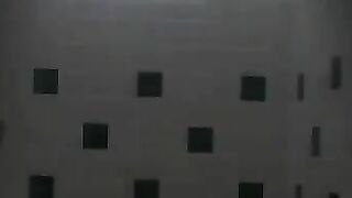 A girl pisses all over herself in her panties