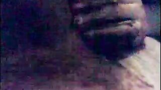 Woman pulls massive shit from her ass and deposits it on the bed