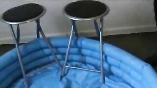 Girl puts her finger in her ass and then licks it