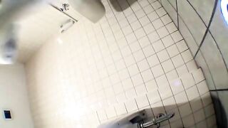 Asian girl shits on the floor