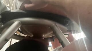 Guy eats shit out of a pan off the floor