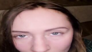 Girl eats her own shit in the bathtub