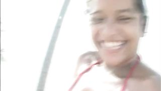 Shitting on the sand