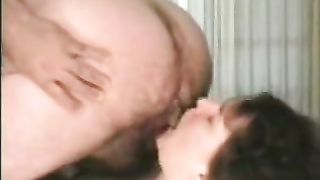 Licking a shitting asshole