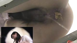 Japanese girl peeing and pooping