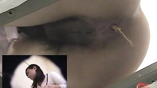Japanese girl peeing and pooping