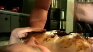Scat fucking with mature couple
