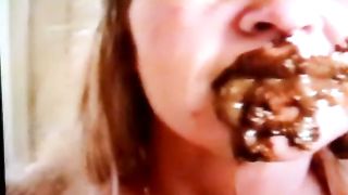 Teacher eating scat