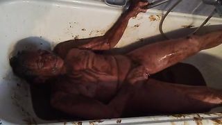 Insane masturbation with scat