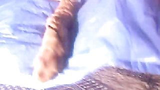 Long turd on a blue bag