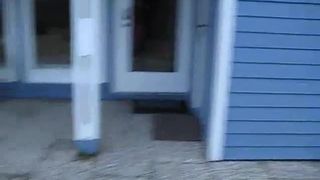 Shitting in the garden