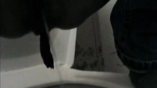 Shitting on top of a clean toilet