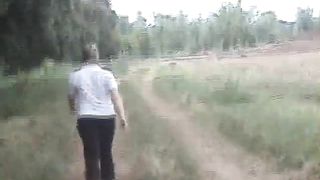 Sexy girl shitting in public