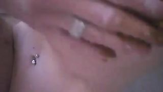 Scat babe smearing poop