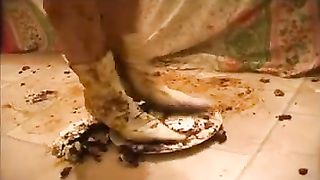 Walking in a pile of poop