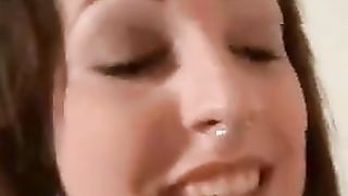 Rocker girl farting and pooping