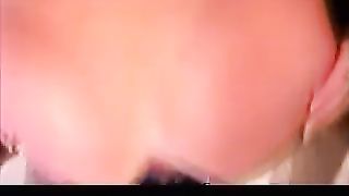 Long brown turd from her beautiful ass