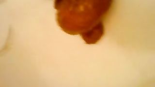 Naughty Arabian shitting