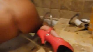 Enema scat with ebony girl