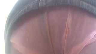 Shitting in pink plastic panties