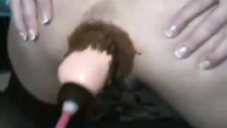 Fuck machine with scat