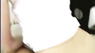 Happy teen shitting for fun